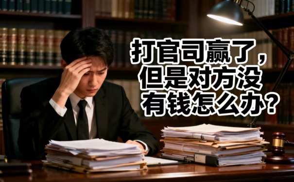 深圳追債公司:打官司贏了但是對方沒有錢怎么辦